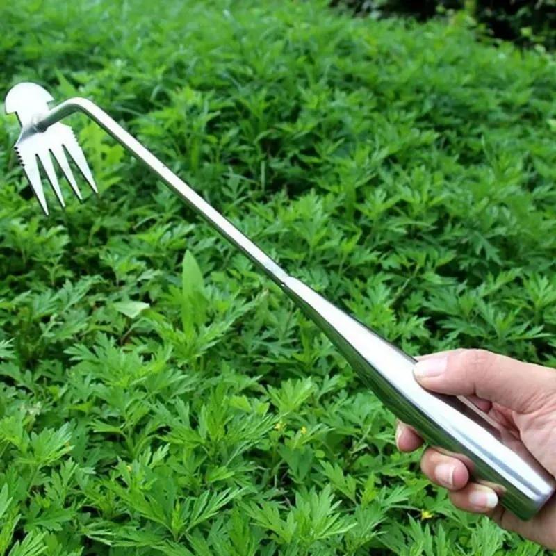 Portable Manual Hoe Weeding Puller Manual Small Hoe Gardening Tool Lawn Root Remover For Gardening Outdoor Digging Tool