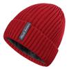 Winter knitted hat men's fleece thickened big head wool hat cold-proof and warm ear protection pullover hat outdoor windproof hat