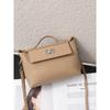 All-matching Retro Design Top-layer Cowhide 2026 Lock-up Fashionable Casual Commuting Portable One-shoulder Cross-body Bag
