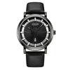 [JULIUS] JULIUS Men's Cyclone Leather Watch JAH-103