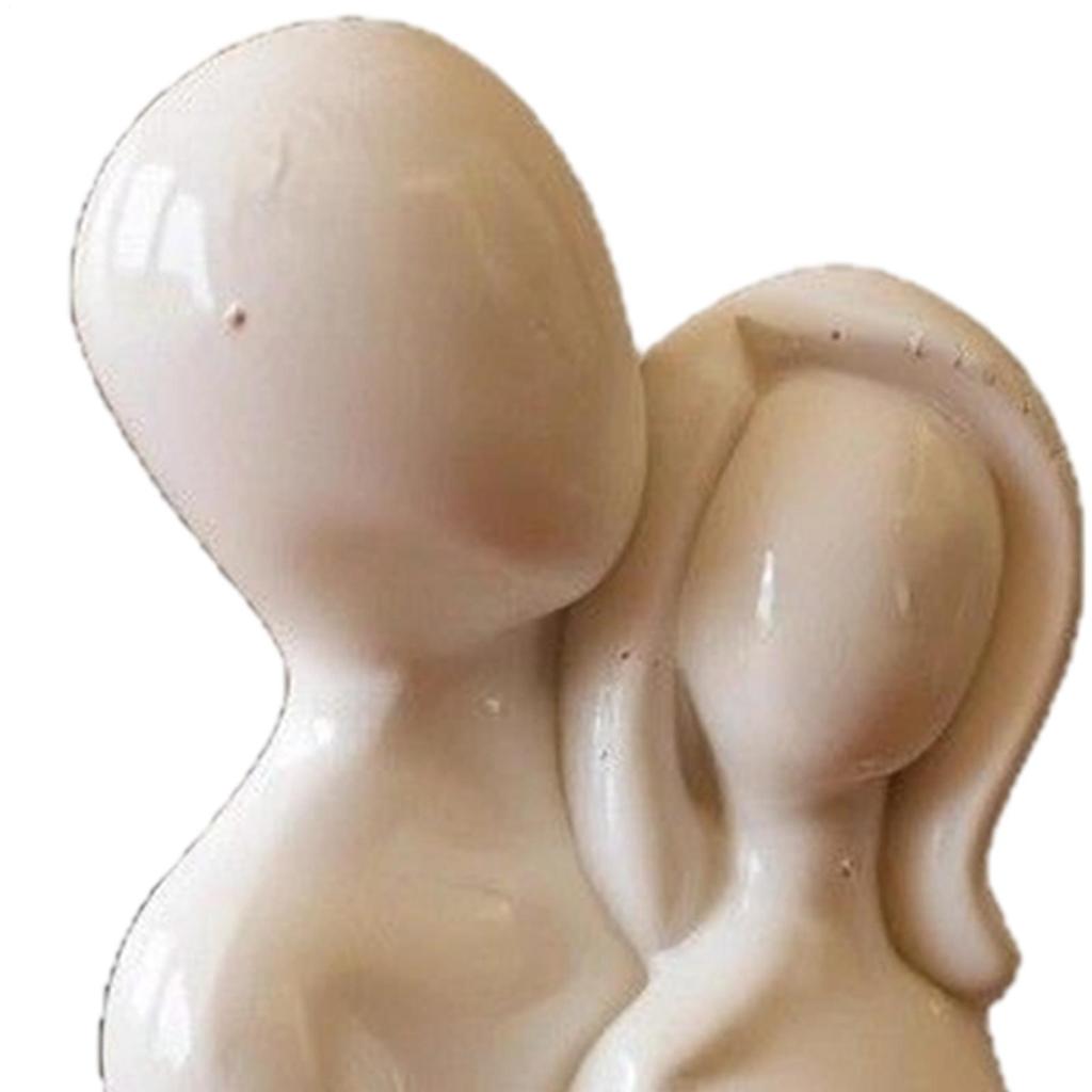 Couple Sculpture Romantic Resin Abstract Art Modern Collectible Figurines Love Decor For Bedroom Living Room Office Birthday