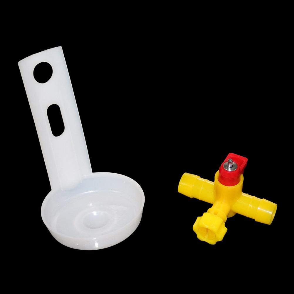 Chicken Pacifier Drinkers Hanging Cup Quail Hanging Use Automatic Water Dispenser Chicken Farming Equipment Poultry Feeding 5Pcs
