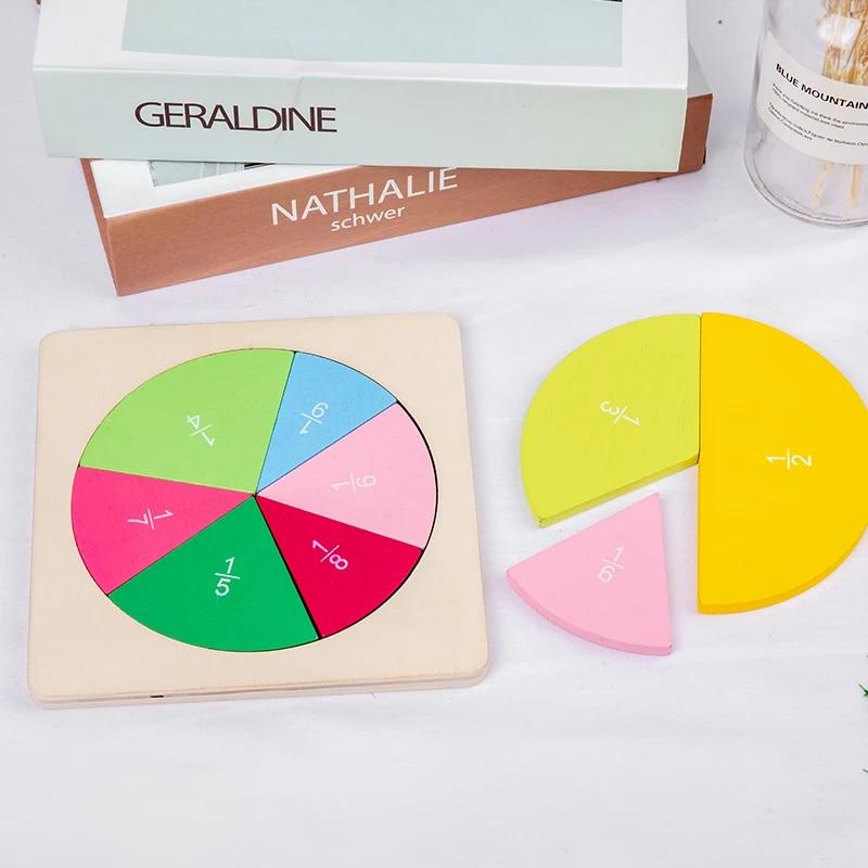 

Дроби Математический Учебный Инструмент Круглой Формы Инструмент Детям Монтессо Раннее Образование Развитие Математики Игрушка Подарки