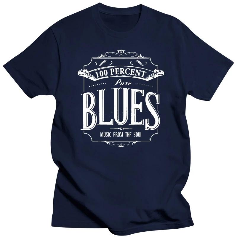 100 Percent Pure Blues Music T Shirt For Dropshipping Summer Short Sleeve Cotton Plus Size Custom Team Tee 4Xl 5Xl 6Xl