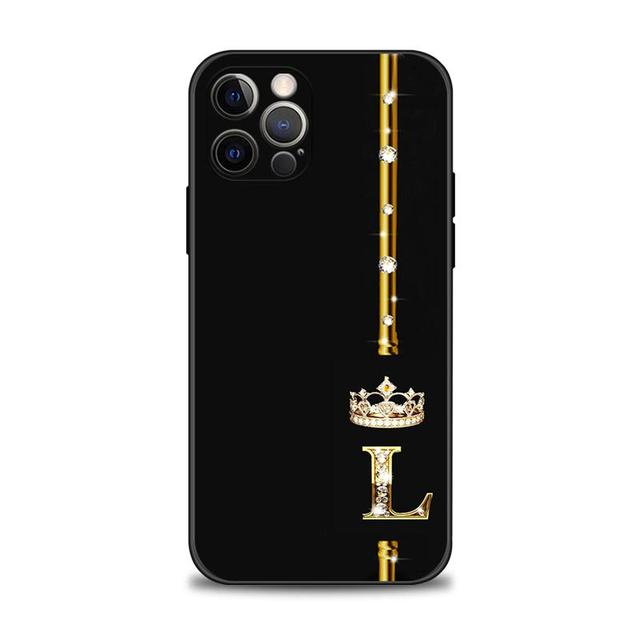 Kryt telefonu pro Apple Iphone 14 13 12 11 Pro Max 13 12 Mini Xs Max Xr X 7 8 6 6s Plus Pouzdro Diamond Crown Queen King Letter