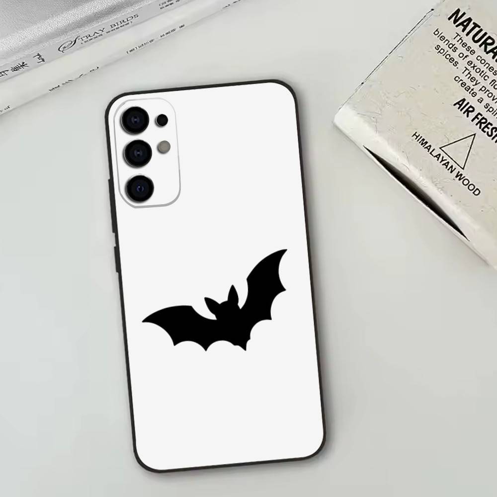 

Bat Spider Pattern Matte Texture Phone Case Black Silicone Soft For Samsung S25,S24,S21,S22,S23,S30,Ultra,S20,Plus,Fe,Lite Samsung S21fe