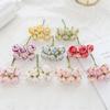 6/30PCS Artificial Flowers Foam MINI Roses Bouquet Home Garden Decorations New Year Christmas Garland Handmade Festival Wedding