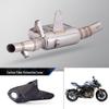 600cc Motorcycle Modified Stainless Steel Exhaust with Carbon Fiber Cover