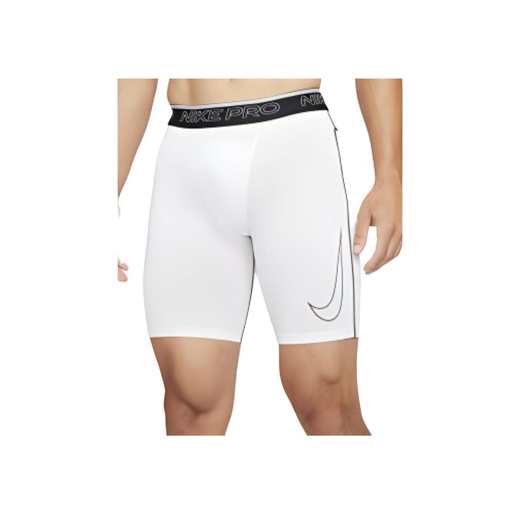 Nike Pro Dri-Fit Trainings-Stretch-Logo Atmungsaktive Fitnessshorts Herren Unterteile Weiß DD1918-100