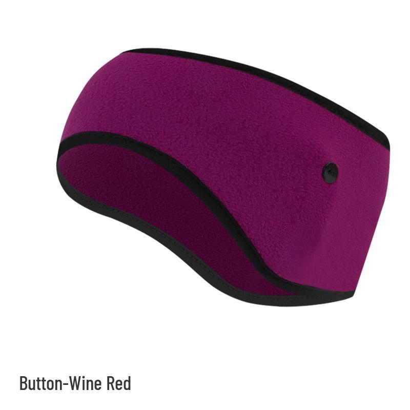 Fleece Warmes Ohrband: Dickes breites Stirnband für Herbst- und Winterradfahren - Winddichte und kältefeste Ohrenschützer.