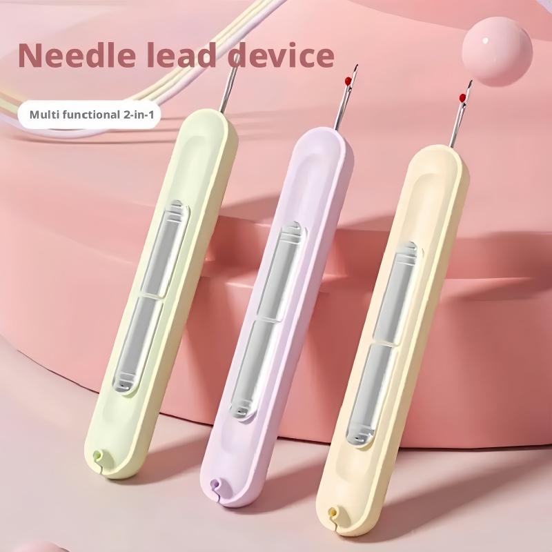 2-In-1 Double Head Needle Threading Machine Multifunctional Household Sewing Accessories Portable Elderly Sewing Special Tools
