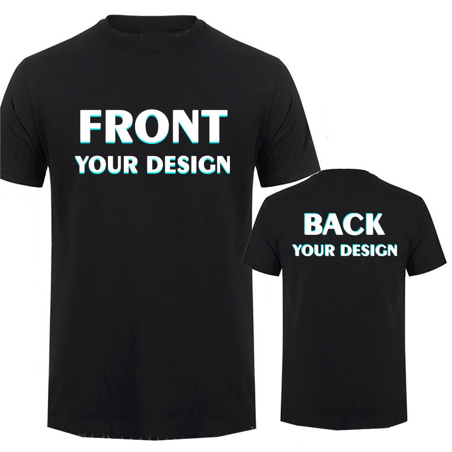 Customized Your Own Design Printing T-shirt Cotton Men Oversized Tshirt DIY Your Logo Custom Tees Personalized Tops T Shirt