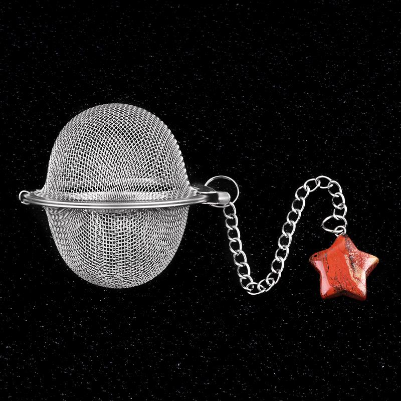 Tea Strainer Natural Stone Star-Shaped Stainless Steel Strainer For Making Tea Seasoning Bag Spice Box Accessory