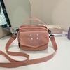 Forest Style Corduroy Crossbody Bag - Cute Cartoon Canvas, Perfect for High School Students & Trendsetters