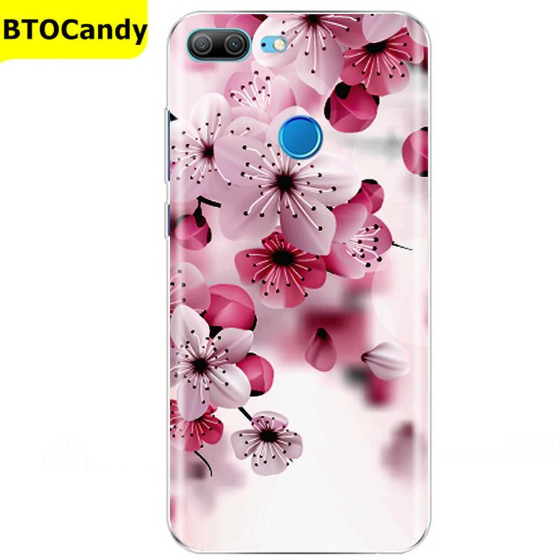Etui For Honor 9 Lite Etui Kwiat Miękki Silikon Couqe Etui na Telefon Huawei Honor 9 Lite Etui Na Tył Honor9 9lite Coque Funda