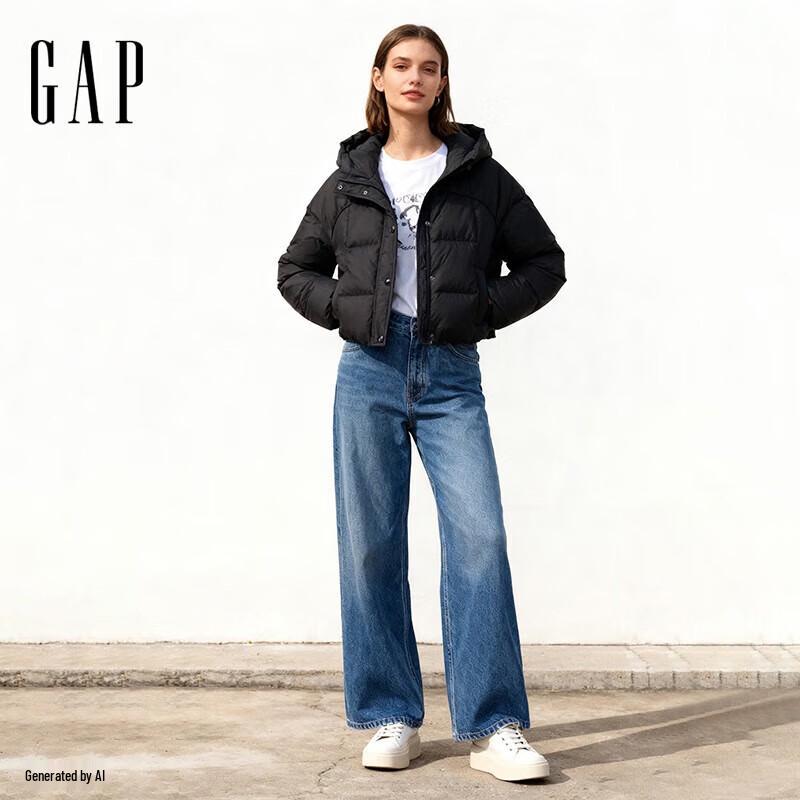 Женский пуховик Gap 2025 Осень с капюшоном M (165/88A)