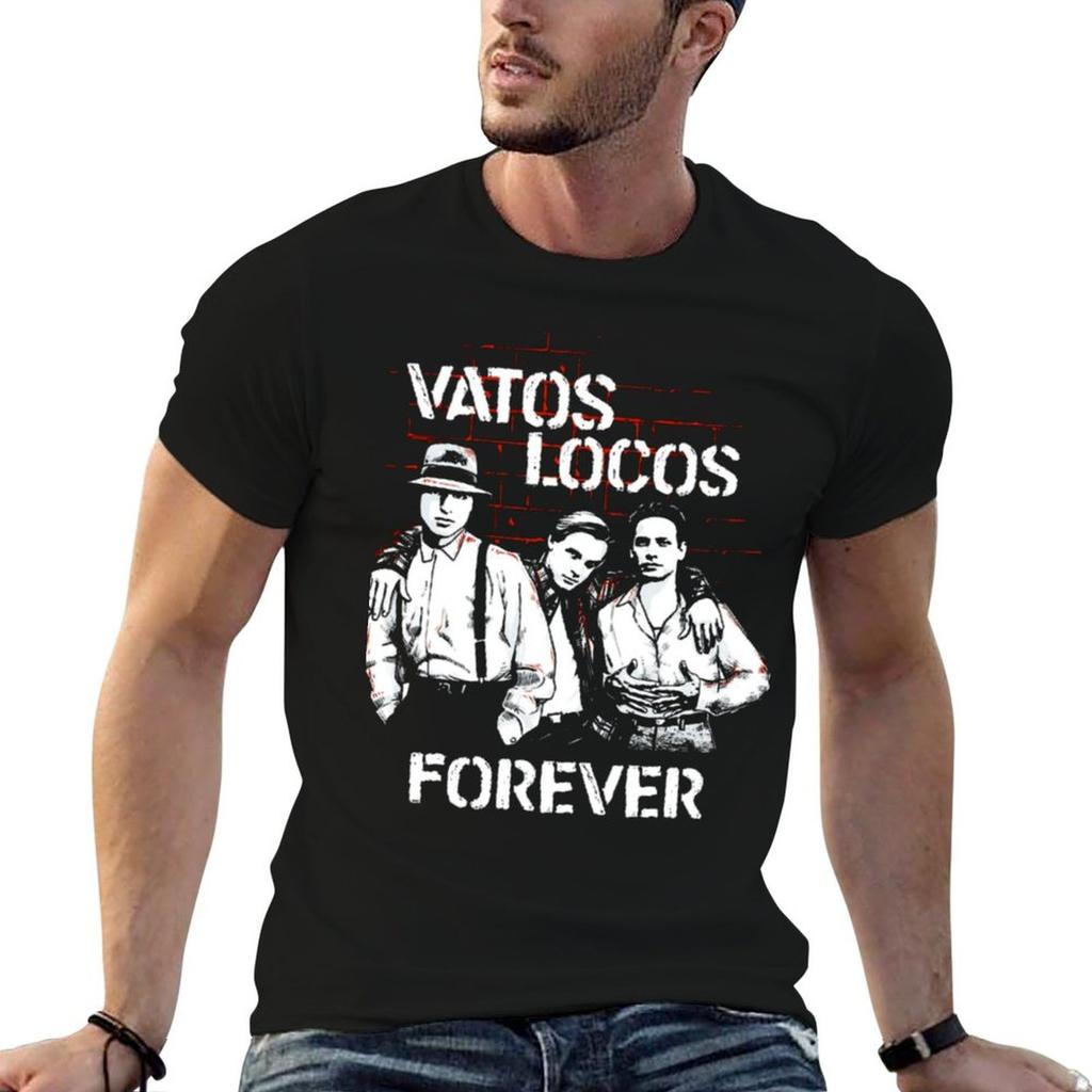 Blood In Blood Out Vatos Locos Forever Tshirt Work Daily Short Sleeve Top