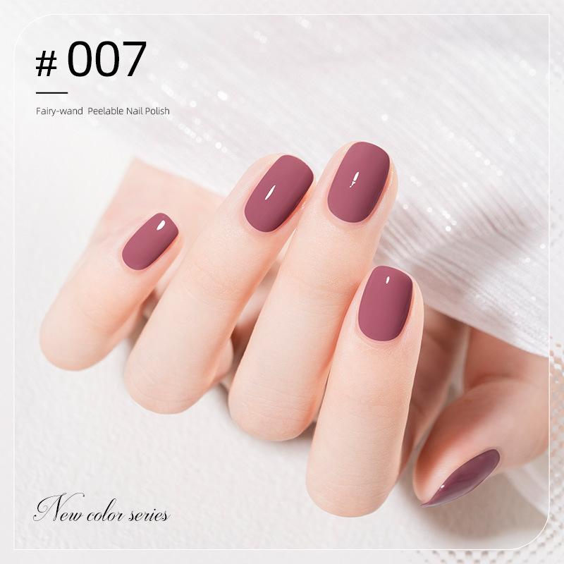 10ML Peel Off Water-Based Nail Polish – Quick Dry, No UV Lamp Needed, Breathable & Removable, Glossy Finish