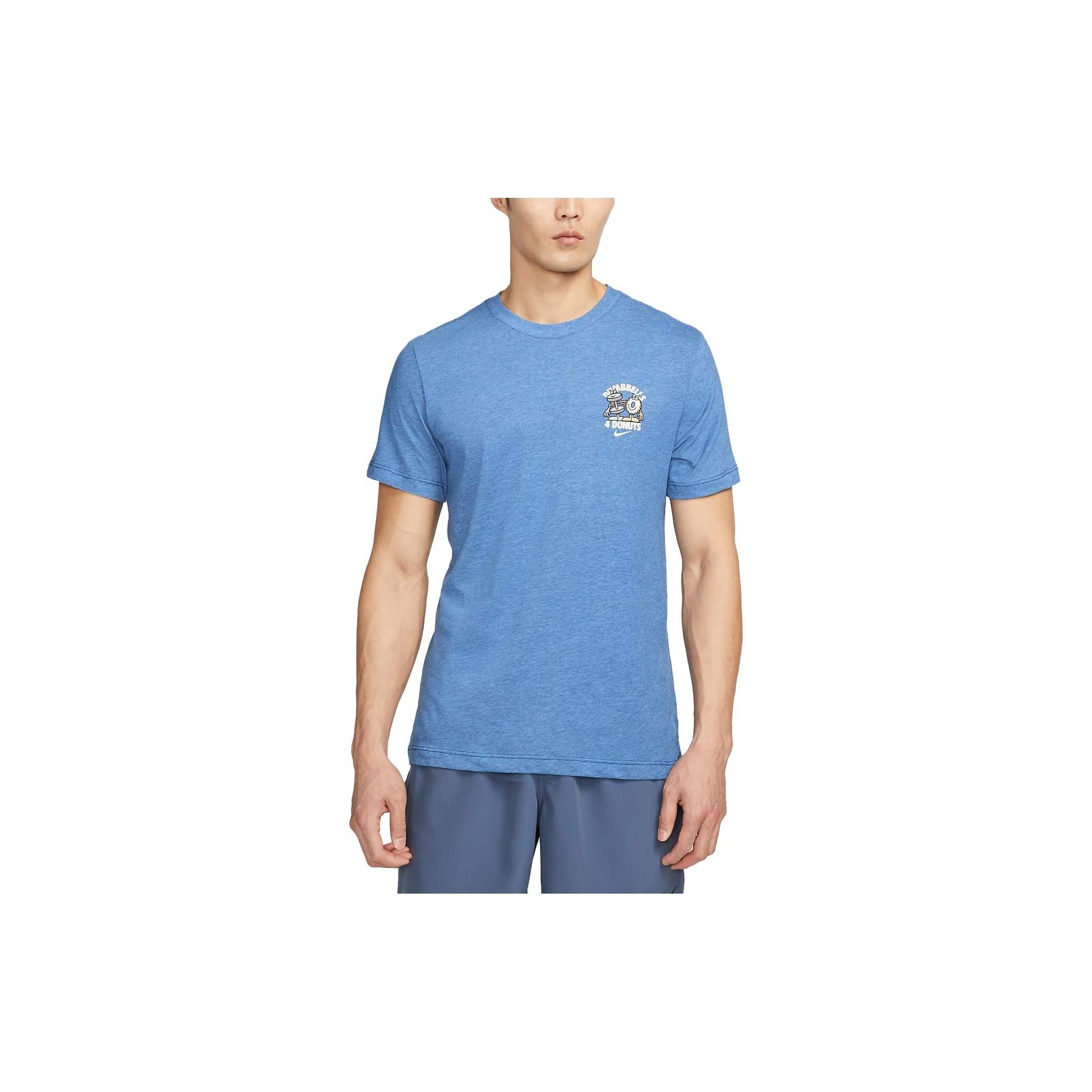 Nike Dri-fit Training T-Shirt  Blue  Men s FD0138-456 L