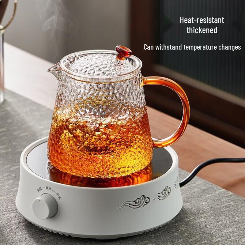 YIHUTEA Handmade Glass Teapot with Infuser