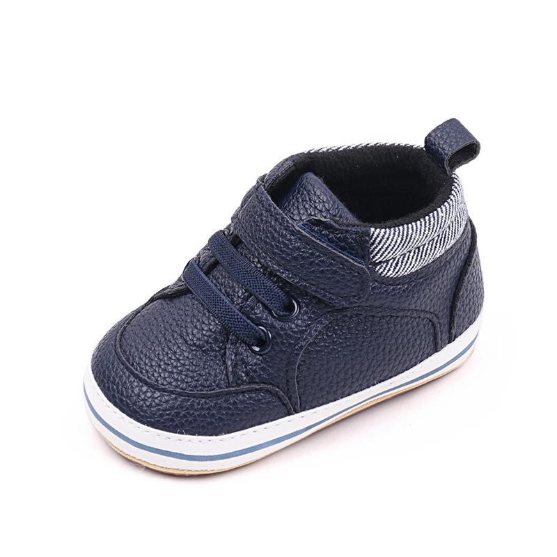 Trendy Baby Soft Sole Non-Slip PU Leather Walking Shoes