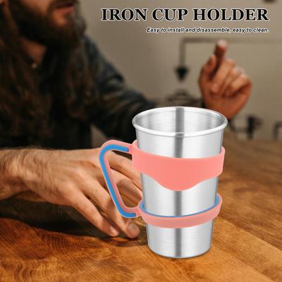 Heavy Duty Stainless Steel Cup Handle for Wine Tumbler Travel Mug Grip Beer Coffee Holder Easy Installation Removal Maintenance