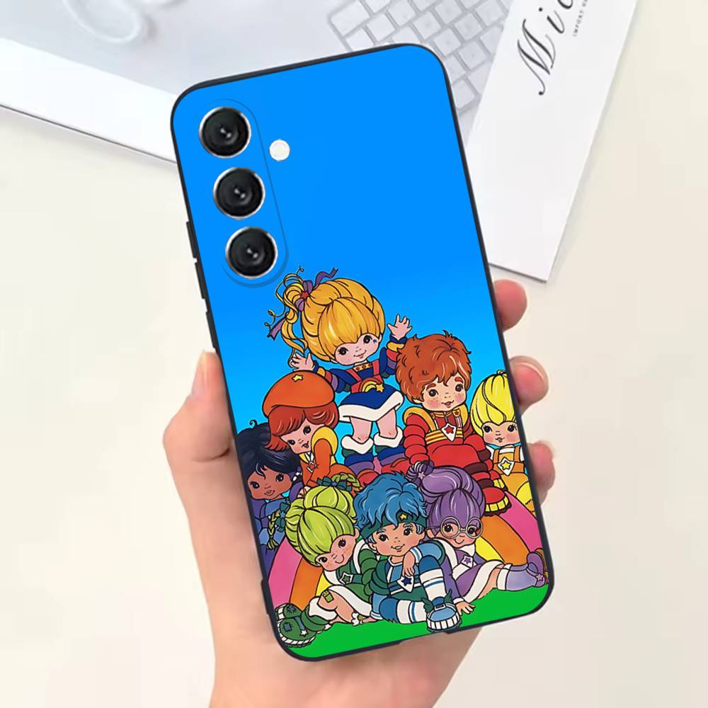 Cute Rainbow B-BriteS Phone Case For Samsung Galaxy A13,A21s,A22,A31,A32,A52,A53,A71,A80,Soft Black Shell