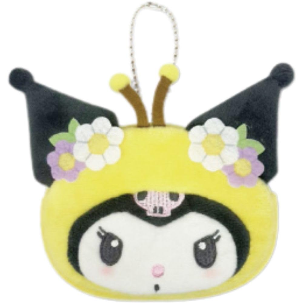 Hatayama Shoji Sanrio Mini Face Pouch Honeybee Kuromi H8 x W12 x D2cm 63203286 - - Approx. -