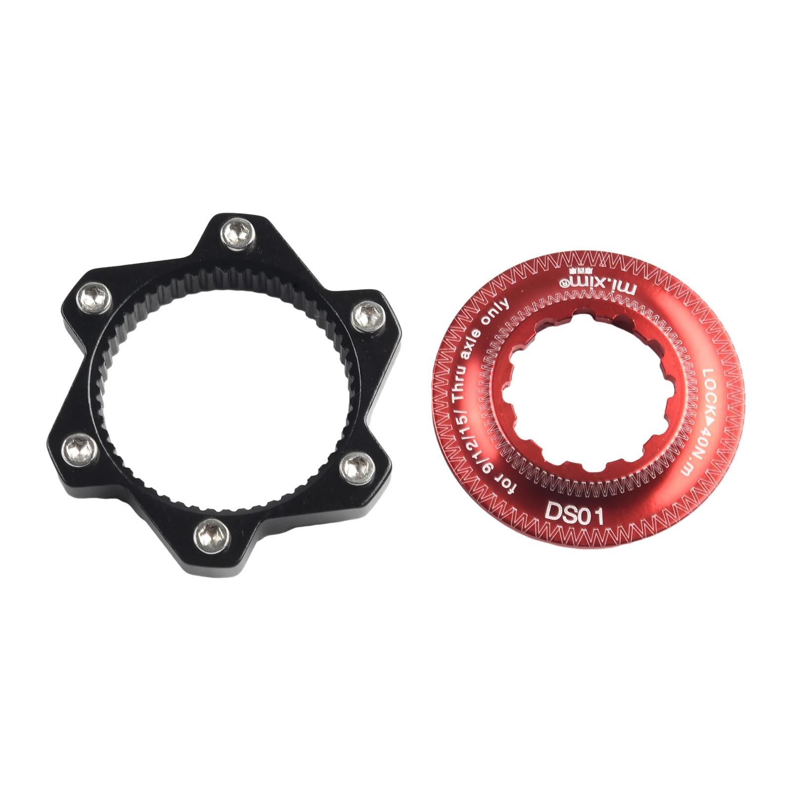 

1×Bicycle Centerlock To 6-Hole Adaptor 6-Bolt Disc Brake On Centrelock Hub Center Locks Conversion Seat Cycling Accessory червоний