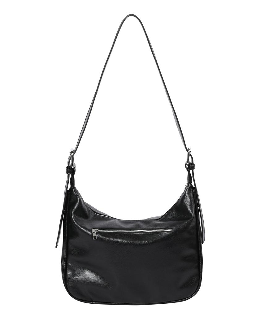 Mucent Port Double Wrinkle Leather Shoulder Bag Unisex (2 Colors)