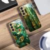 Bronze goldene Blätter Für Samsung Galaxy S26 S20 FE S21 S22 S23 Plus S24 Ultra 25Ultra S21+ S9 S22 S8 Goldene Glas-Handyhülle