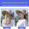Sun Protection Baseball Cap With Face Mask For Women Summer Sunshade Sport Style