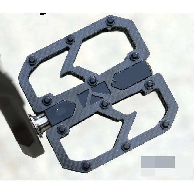 Carbon Fiber Pedal Ultralight MTB Titanium Shaft 3 Bearings Road Bike Pedal Anti Slip Racing Pedal