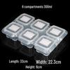 6-Compartment 300ml Plastic Food Sample Box