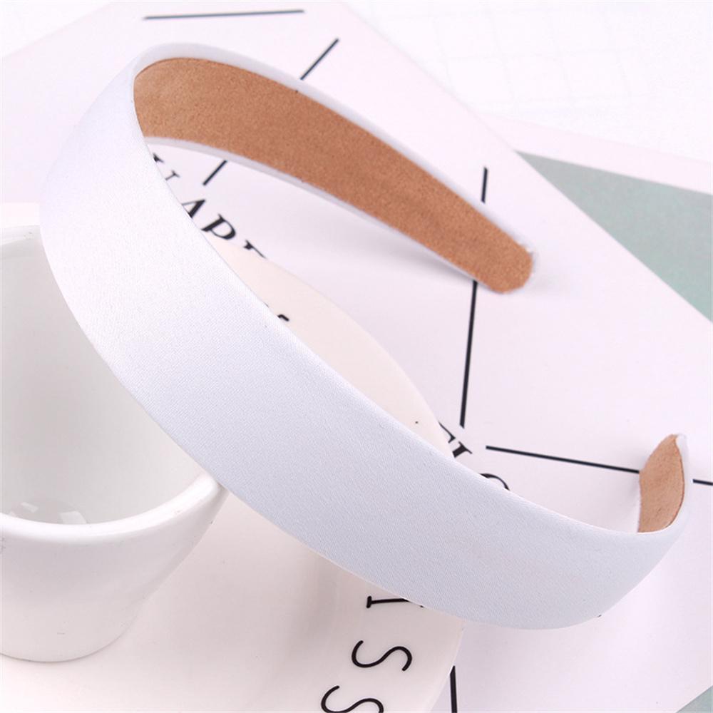 Elegant Solid Wide Headbands For Women Girls Fashion Satin Hair Bands Hairband Hoop for Korean Hair Accessories