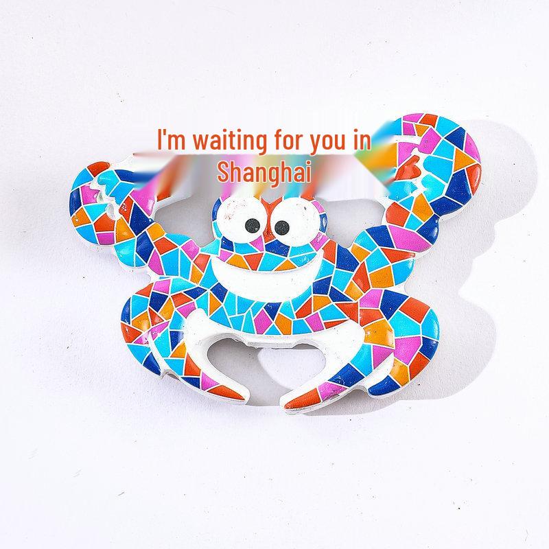 Qingdao Wahrzeichen Cartoon Kühlschrankmagnet - 3D Harz Souvenir aus China