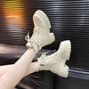 2026 New Ankle Boots Women Fashion Autumn Casual Female Chelsea Booties Punk Gothic Shoes Platform Short Leather Boots