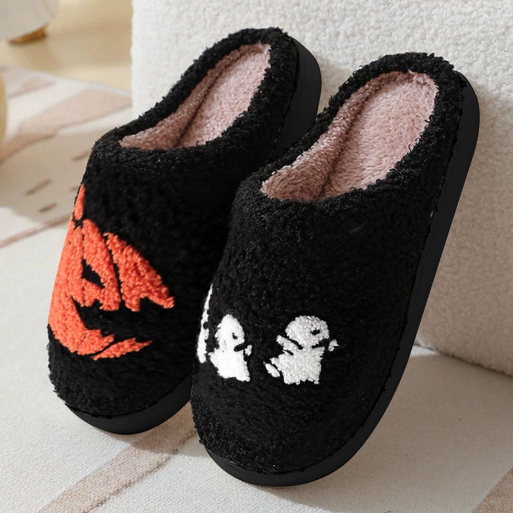 Halloween Home Slippers For Women Men Soft Plush Fuzzy Winter Holiday Slippers Slippers Comfy Hand Knit Slippers for Women