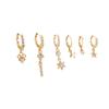 S925 Silver Needle Delicate Zircon Ear Set Small Stud Earrings