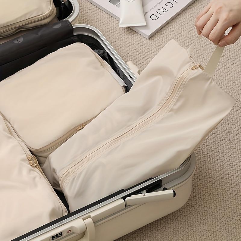 Lightweight Shoe Storage Bag with Handle, Zippered Closure & Reinforced Stitching for Home, Travel, Compact Organizer for Shoes