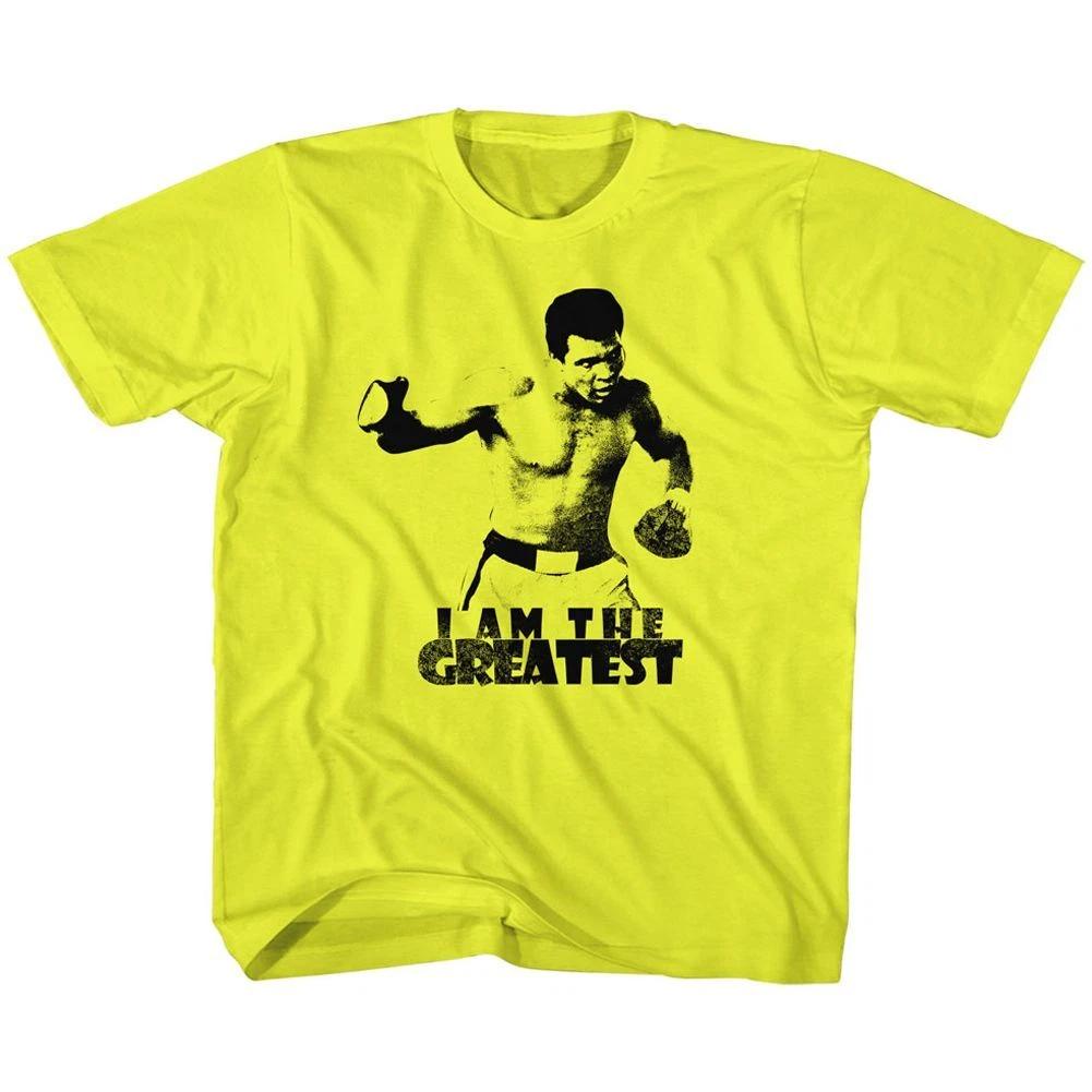 Muhammad Ali I Am The Greatest Yellow Icon  Children s T-shirt 100