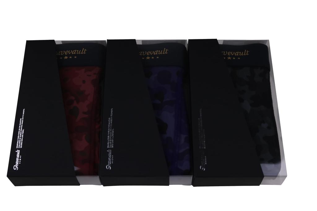 Grave Vault Love Camouflage Short Boxer Purple Men's Briefs,