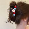 Iridescent Flower Hair Claw Clip for Women - Elegant Korean Style Bun Accessory 2026