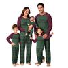 Family Matching Christmas Pajama Set Long Sleeve Long Pants Round Neck Print for Adults and Kids
