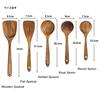 AOOSY Kitchen Tool Made of Natural Acacia No Glue Dug from Block Rice Soup Cooking Box Included 5-piece Set, Wood, Wood, Scoop, Spatula, Turner,