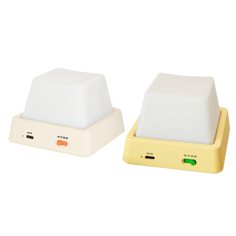 Funny Keyboard Key Night Light Bedroom Ornament Sleep Bedside Lamp Decoration Rechargeable Sleep Night Lamp Enduring