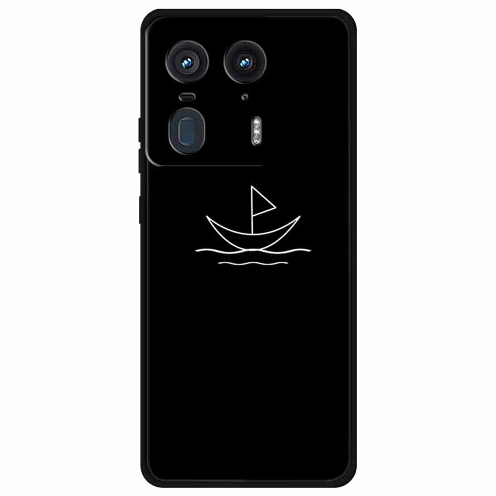 

For Motorola Edge 50 Ultra 5G/Moto X50 Ultra 5G Case Aesthetic Minimalist TPU Phone Cover Sailboat