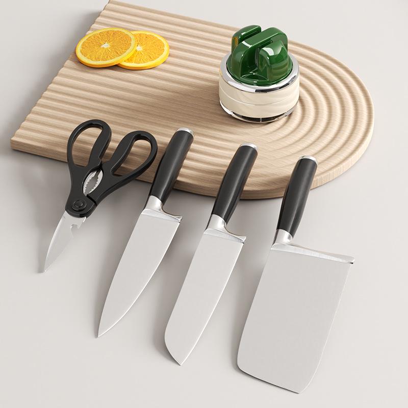 Stainless Steel Suction Cup Knife & Scissors Sharpener - New Whetstone Model for Quick Sharpening