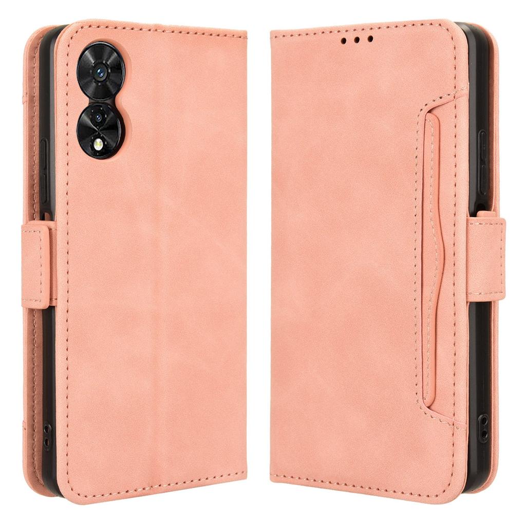 For TCL 50 SE Case PU Leather Multiple Card Slots Shockproof Flip Phone Cover