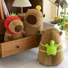 Capybara Plush Toy Doll - Cartoon Throw Pillow & Stuffed Animal Birthday Gift